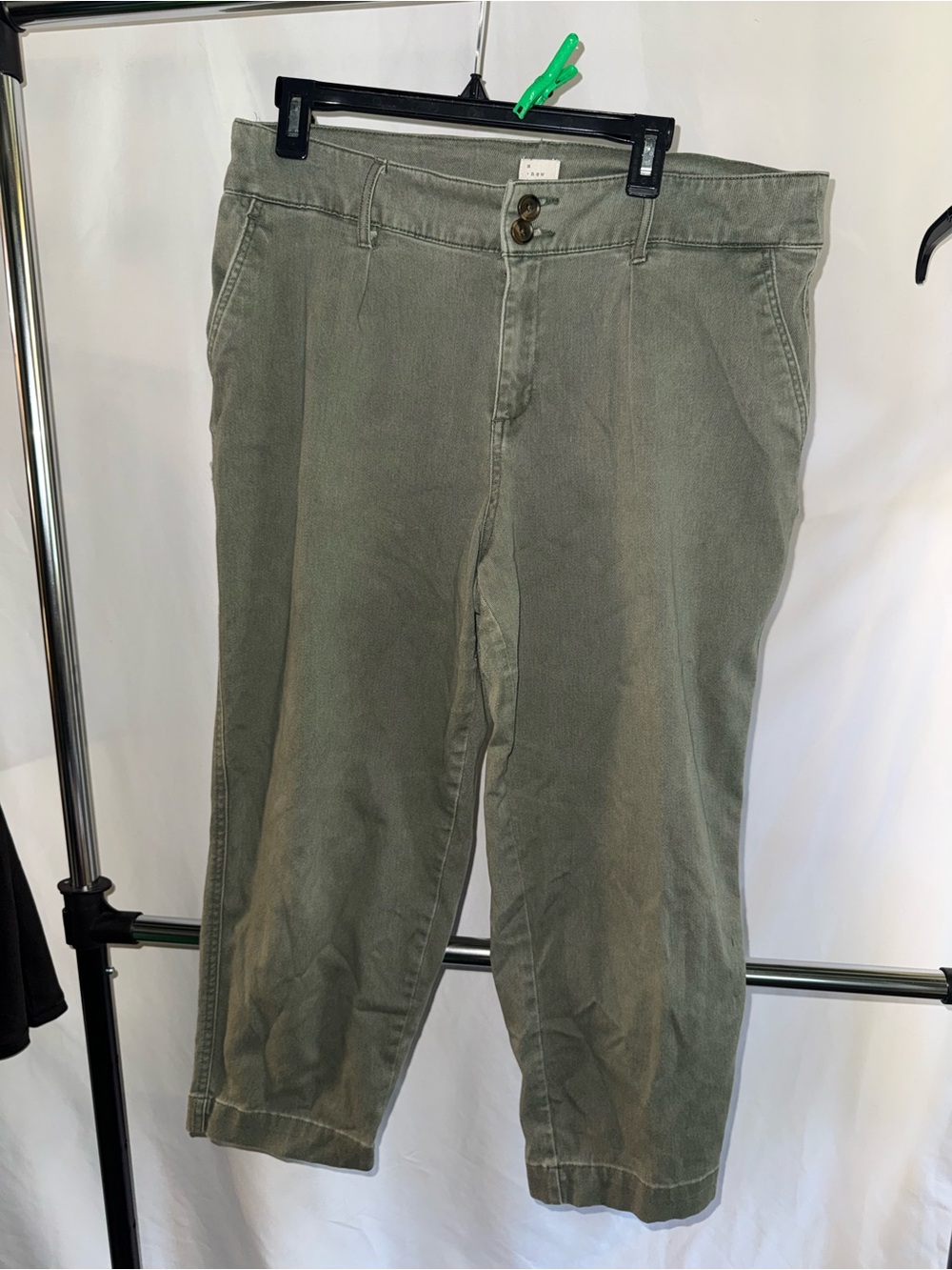 a new day Olive Green Cropped Pants